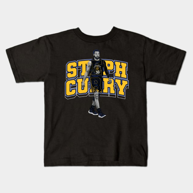 Stephen Curry Kids T-Shirt by lazartemarjun